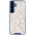 Rose Gold Marble Galaxy S25 Clear Case